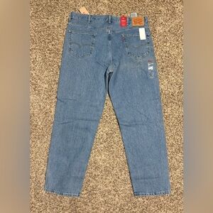 Levi's 550 Men's Relaxed Fit Jeans- Light Stonewash Blue 42 x 34